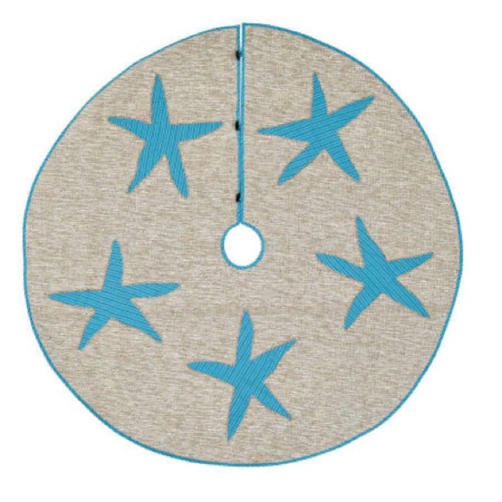 **Brand New Coastal Christmas Tree Skirt**